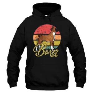 Boxer Dog Love Hoodie - Black