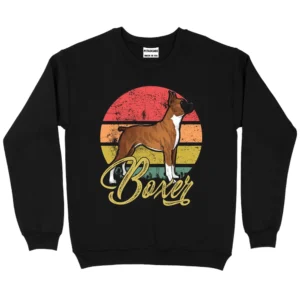 Boxer Dog Love Sweatshirt - Black