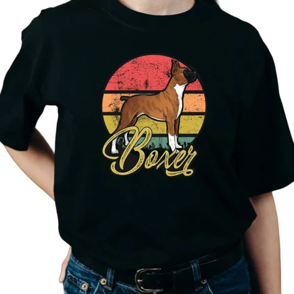 Boxer Dog Love TShirt - Black