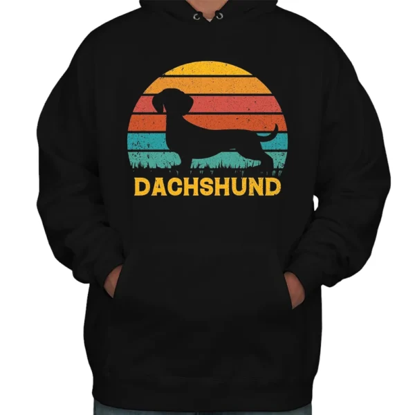 Dachshund Dog Love Hoodie - Black