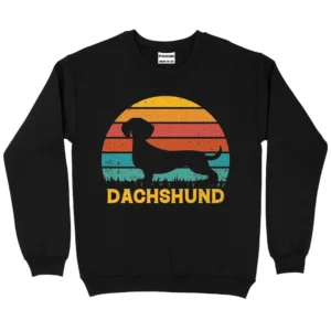 Dachshund Dog Love Sweatshirt - Black