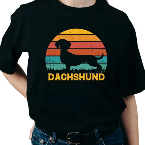 Dachshund Dog Love TShirt - Black